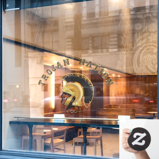 Trojan Nation Window Cling (Cafe Window)