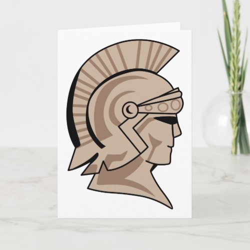 Trojan or Spartan Mascot Card