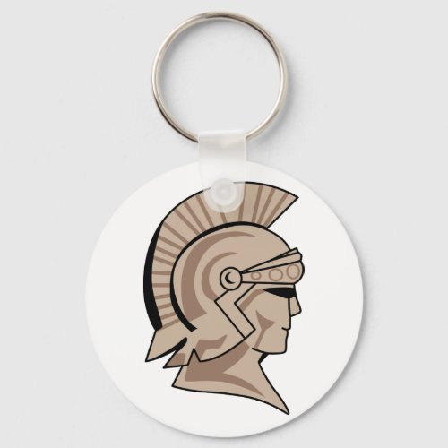 Trojan or Spartan Mascot Keychain