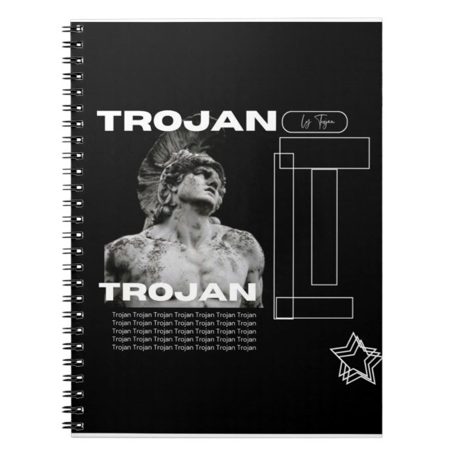 Trojan Strong Spiraled Notebook (Front)