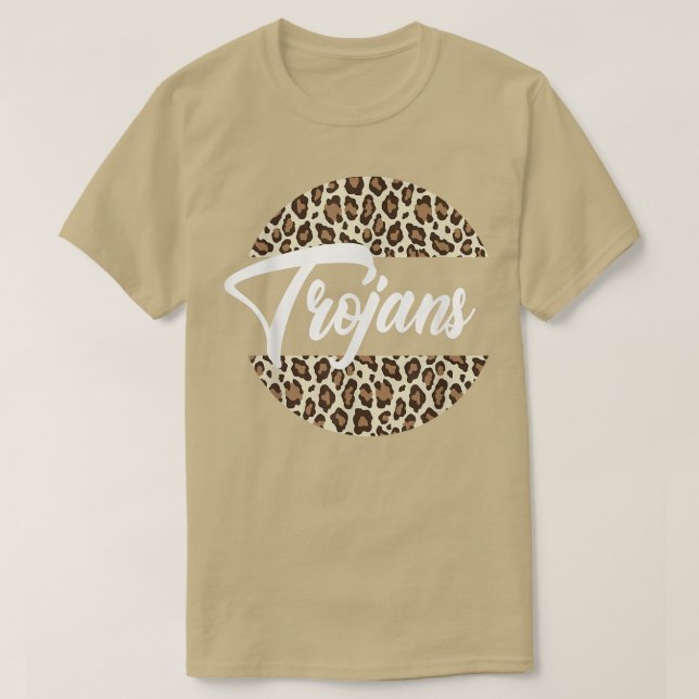 Trojans High School Mascot Sports Team Womens Troj T-Shirt (Design Front)