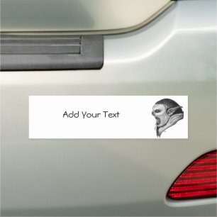 Troll Black and White Design Car Magnet