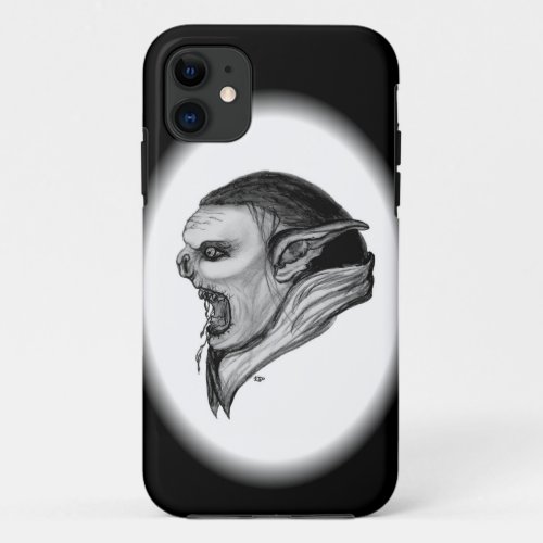 Troll Black and White Design iPhone 11 Case