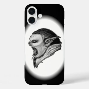 Troll Black and White Design iPhone 16 Plus Case