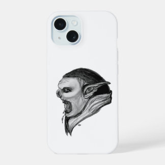 Troll Black and White Design iPhone 15 Case