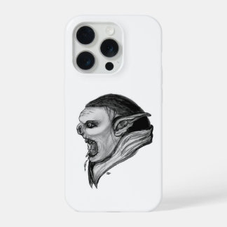 Troll Black and White Design iPhone 15 Pro Case