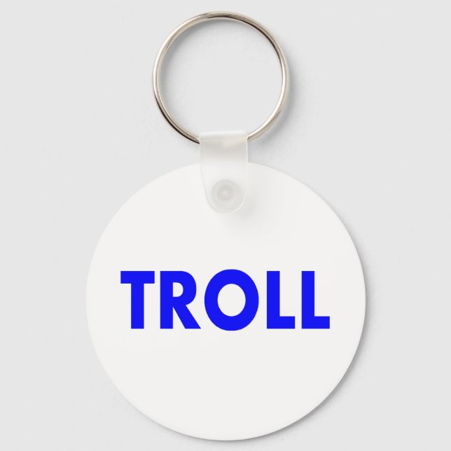 Troll Blue Keychain (Front)
