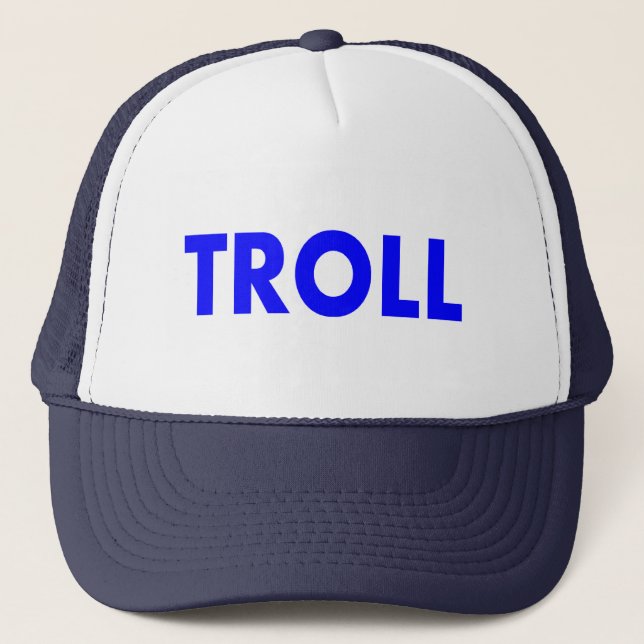 Troll Blue Trucker Hat (Front)