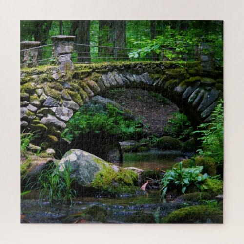 Troll Bridge in the Forest  _  20x20 Jigsaw Puzzle