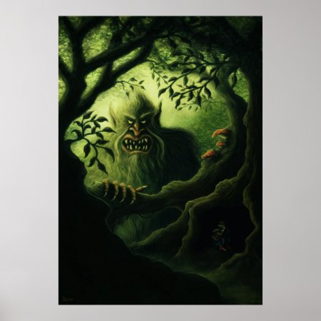 Troll Country Fantasy Art Poster