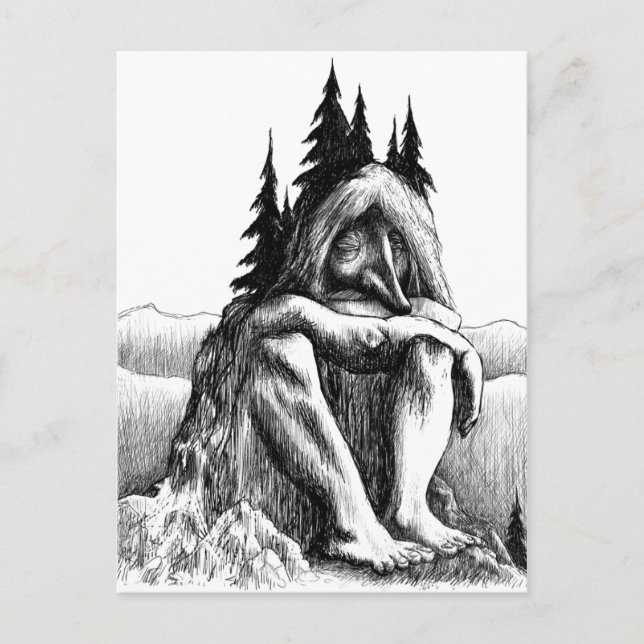 Troll Description Troll don't think very fast. Thi Postcard (Front)