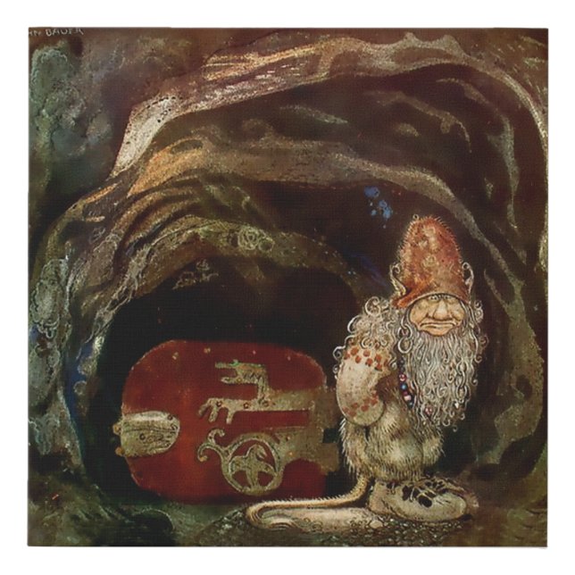 “Troll Door” by John Bauer Faux Canvas Print (Front)