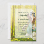 Troll forest birthday party for boys invitation<br><div class="desc">A fairytale invitation card from the deep forests of Scandinavia featuring a "real" troll!  Scary,  but friendly!  Templates for the child's name,  age and party details.</div>