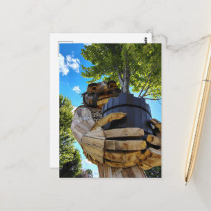 Troll Holding Up a Tree to Protect Nature Postcard