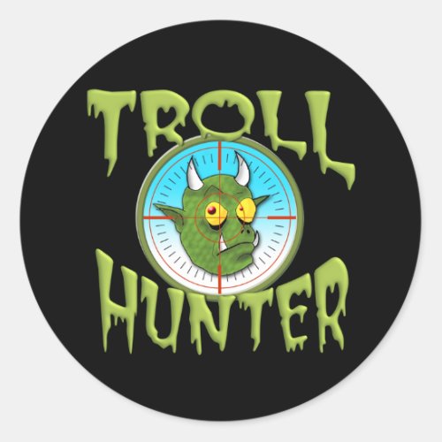 TROLL HUNTER CLASSIC ROUND STICKER