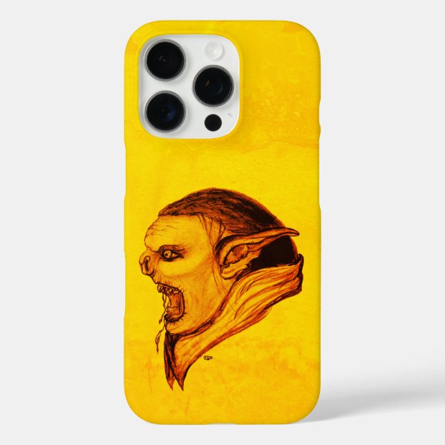 Troll in Black and Yellow Design Case-Mate iPhone Case (Back)