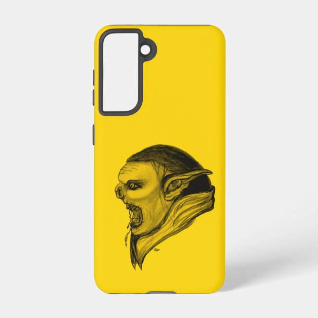 Troll in Black and Yellow Design Samsung Galaxy Case (Back)