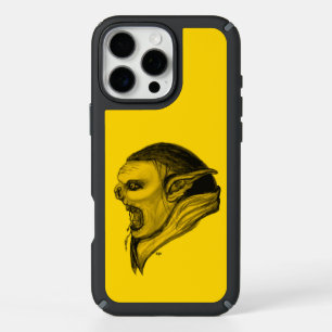 Troll in Black and Yellow Design iPhone 16 Pro Max Case