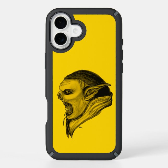 Troll in Black and Yellow Design Speck iPhone Case (Front)