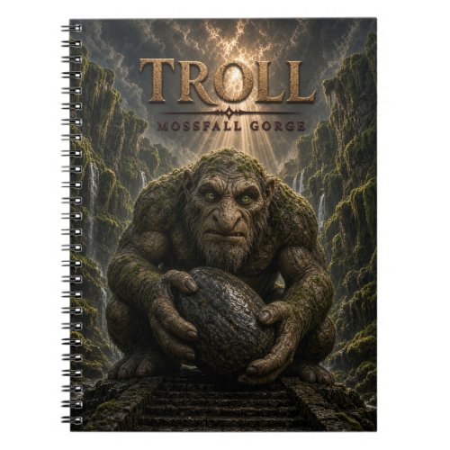 Troll Mossfall Gorge Dark Cinema Notebook