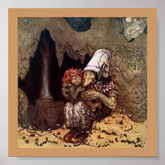 Troll Mother Beside a Campfire Poster (Front)