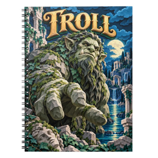 Troll, Paper Cut Monster Notebook (Front)