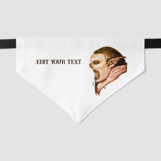 Troll Pet Bandana Collar (Front)