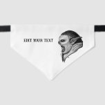 Troll Pet Bandana Collar<br><div class="desc">Troll,  Golem Gargoyle - Fantasy Art Pencil drawing by Krisi ArtKSZP >>> More Products in Store ArtKSZP >>> Category >>> Angel Devil Golem Gargoyle Troll Vampire</div>