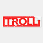 Troll Stamp Bumper Sticker