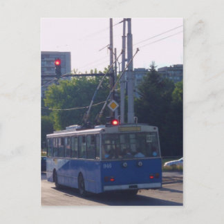 Trolley Bus In Bulgaria Postcard