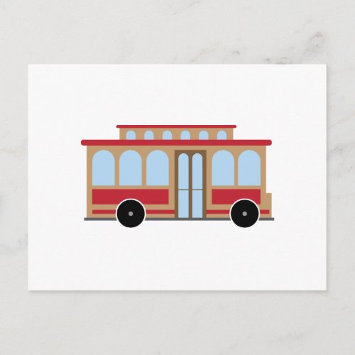 Trolley Car Postcard