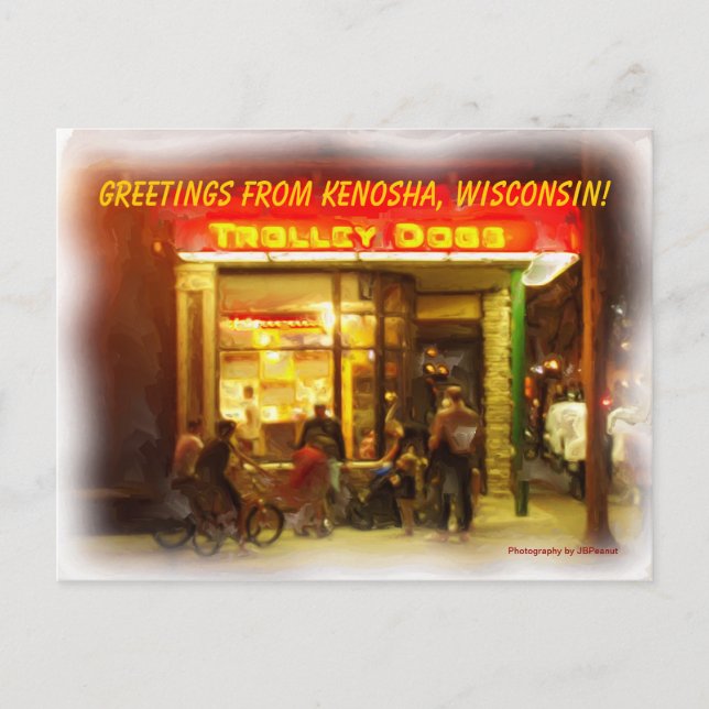 TROLLEY DOGS! POSTCARD (Front)