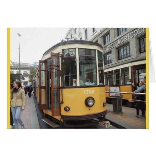 Trolley, Milan, Italy Cards (Front Horizontal)