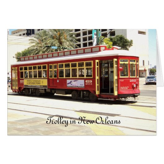 Trolley New Orleans Cards (Front Horizontal)