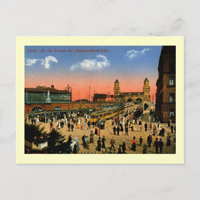 Trolley Ramp, Cologne Köln, Germany Vintage Postcard (Front)