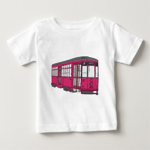 Trolley Trolleybus Streetcar Tram Trolleycar Cars Baby T_Shirt