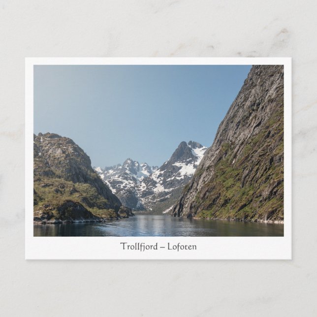Trollfjord Lofoten Postcard (Front)