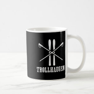 Trollhaugen Wisconsin Ski Skier Skiing Rustic Alpi Coffee Mug