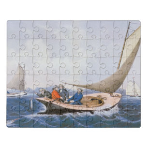 Trolling for Blue Fsh off the Coast of Maine Jigsaw Puzzle