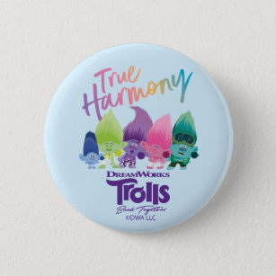 Trolls Band Together   Brozone "True Harmony" Button