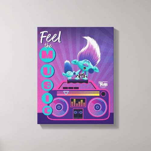 Trolls Band Together  Feel The Music Canvas Print