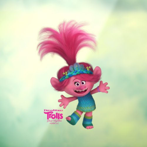 Trolls Band Together  Poppy Character Art Window Cling