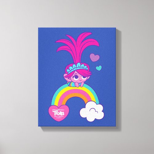 Trolls Band Together  Tiny Trolls Poppy Rainbow Canvas Print