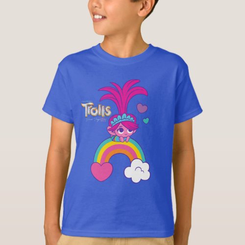 Trolls Band Together  Tiny Trolls Poppy Rainbow T_Shirt