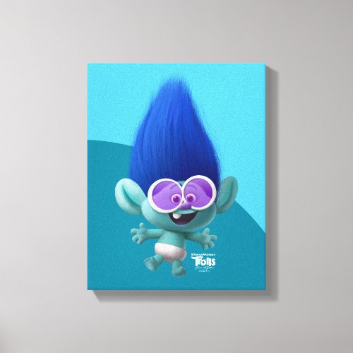 Trolls Band Together  Young Branch Character Art Canvas Print