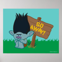 Trolls | Branch - Go Away Poster