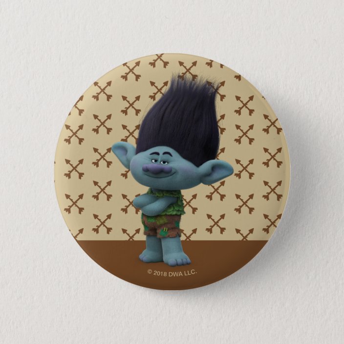 Trolls | Branch - Smile Button | Zazzle.com