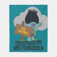 Trolls | Branch - Trespassers are Forbidden Fleece Blanket