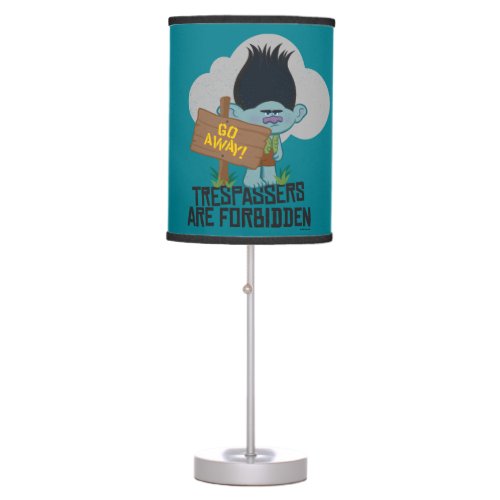 Trolls  Branch _ Trespassers are Forbidden Table Lamp