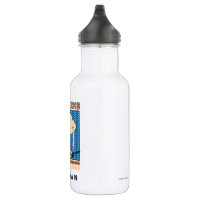 Big City Yeti Neon Sign Graphic Stainless Steel Water Bottle, Zazzle